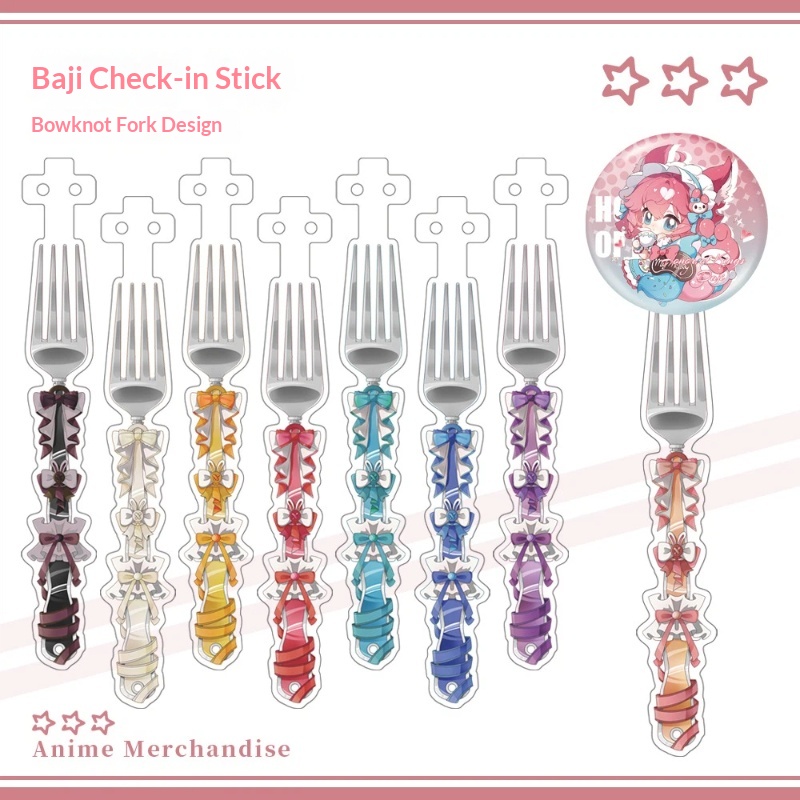 Anime Acrylic Bowknot Fork Sha - đánh giá và giá Anime Merchandise China