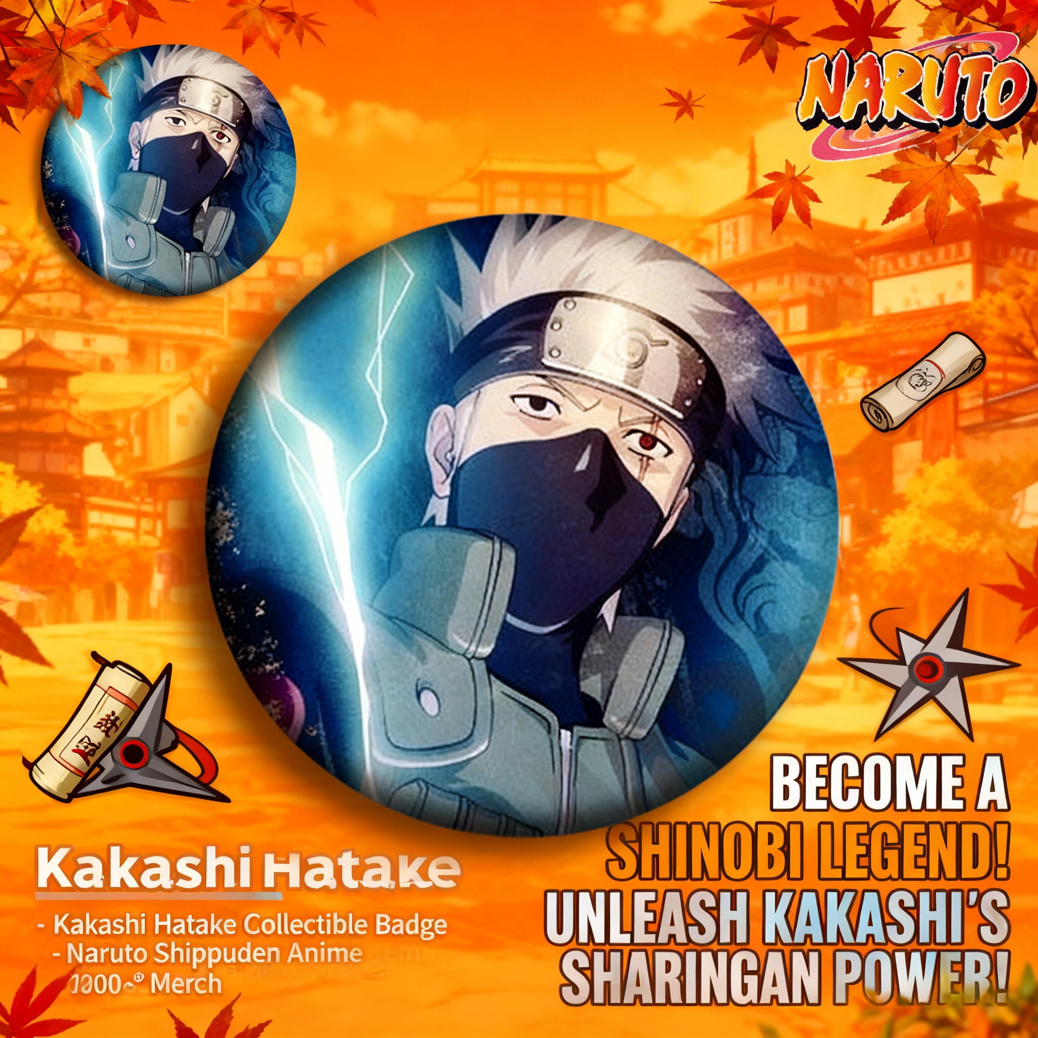 Naruto Anime Badge Pin 58mm Sa - đánh giá và giá Anime Merchandise Naruto